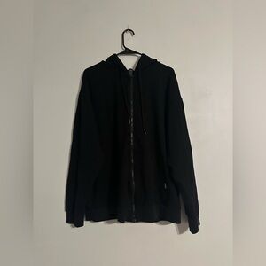 Eddie Bauer Men’s Black Zip Up Hoodie Sweatshirt! Size XL